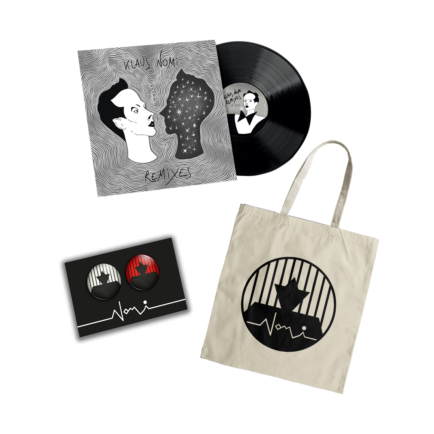 VINYLE (AU CHOIX) + TOTEBAG + BADGES OFFERTS