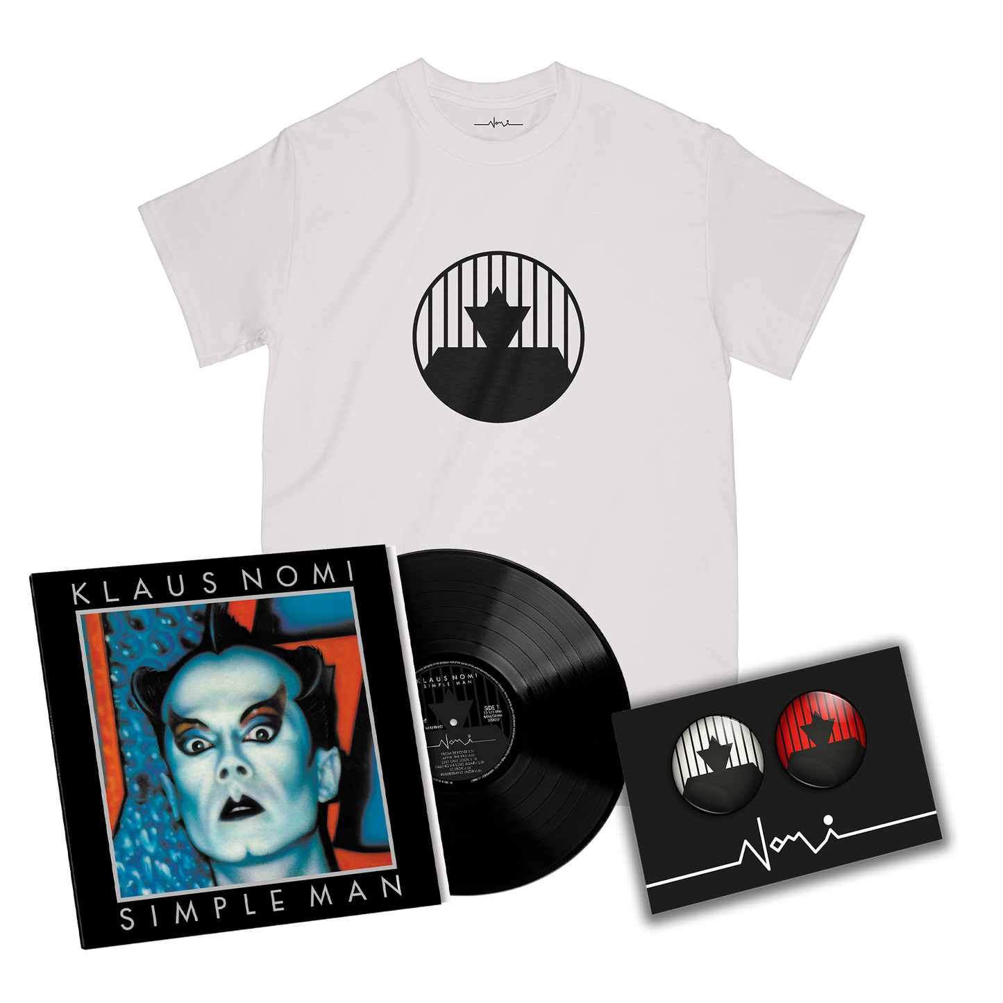 VINYLE (AU CHOIX) + T-SHIRT (AU CHOIX) + BADGES OFFERTS