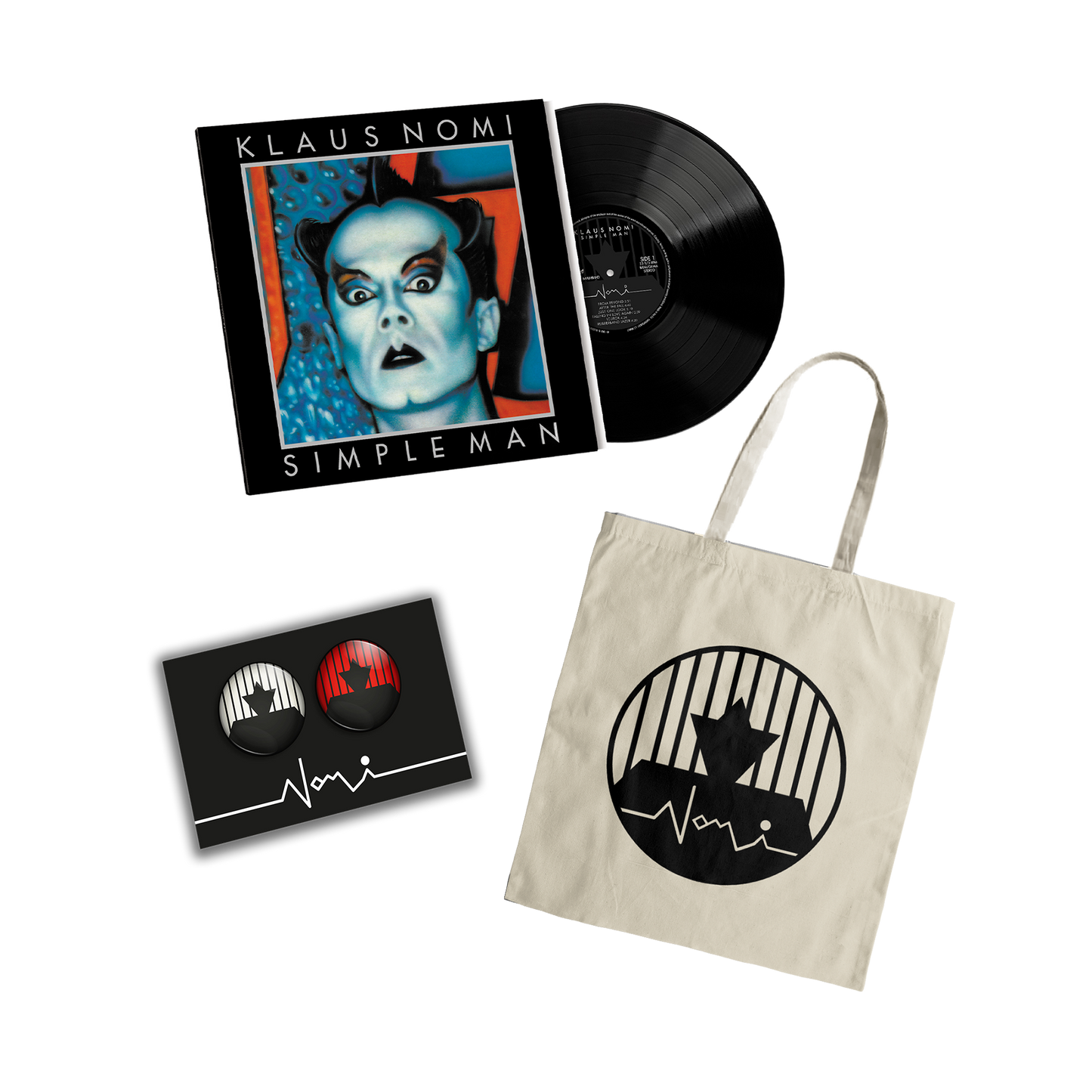 VINYLE (AU CHOIX) + TOTEBAG + BADGES OFFERTS