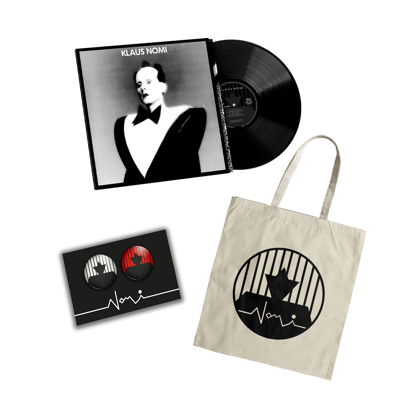 VINYLE (AU CHOIX) + TOTEBAG + BADGES OFFERTS